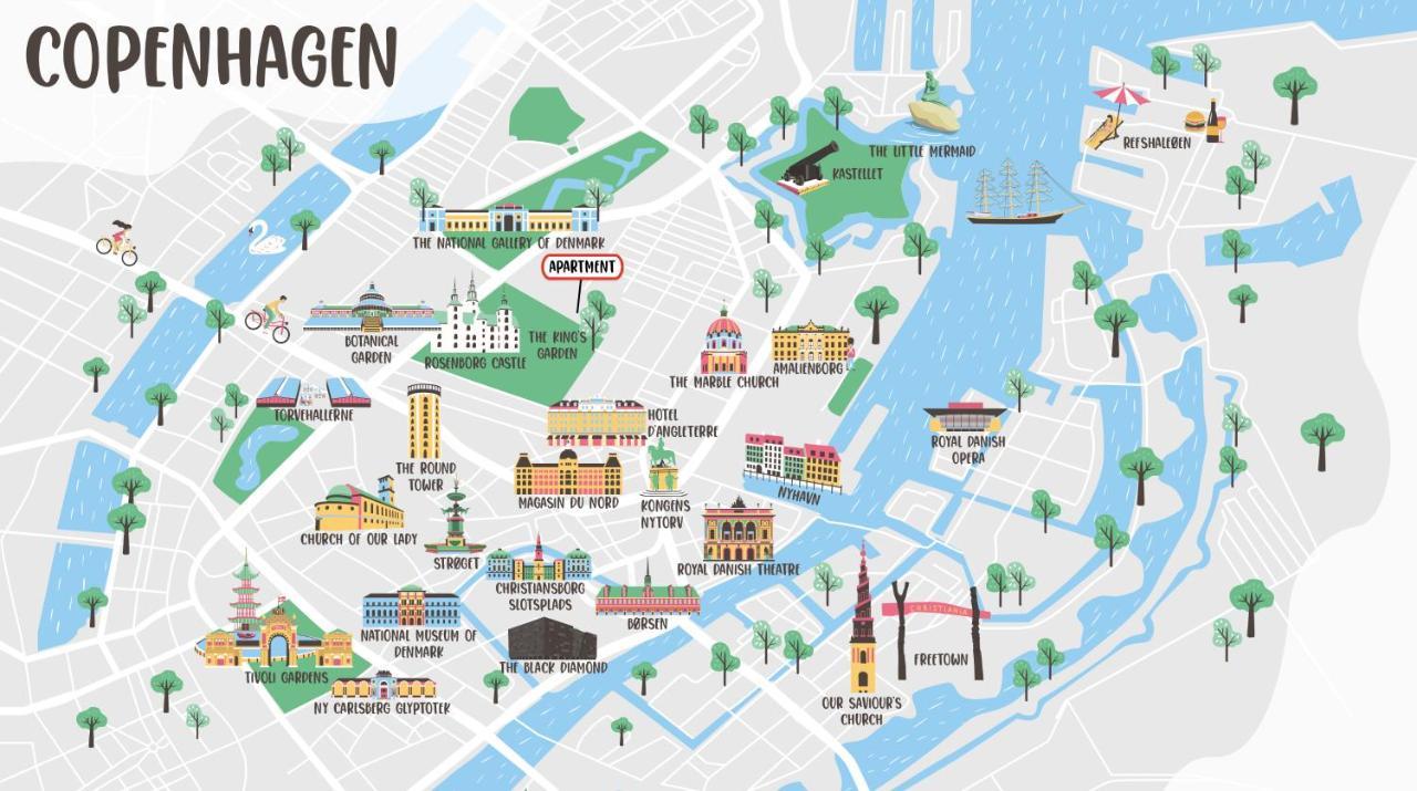 Xl Flat W 3 Bedrooms By Kings Garden In Cph City København Eksteriør bilde